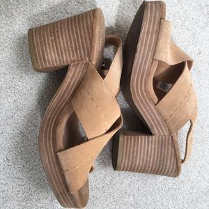 Tom’s platform sandals shoes 7